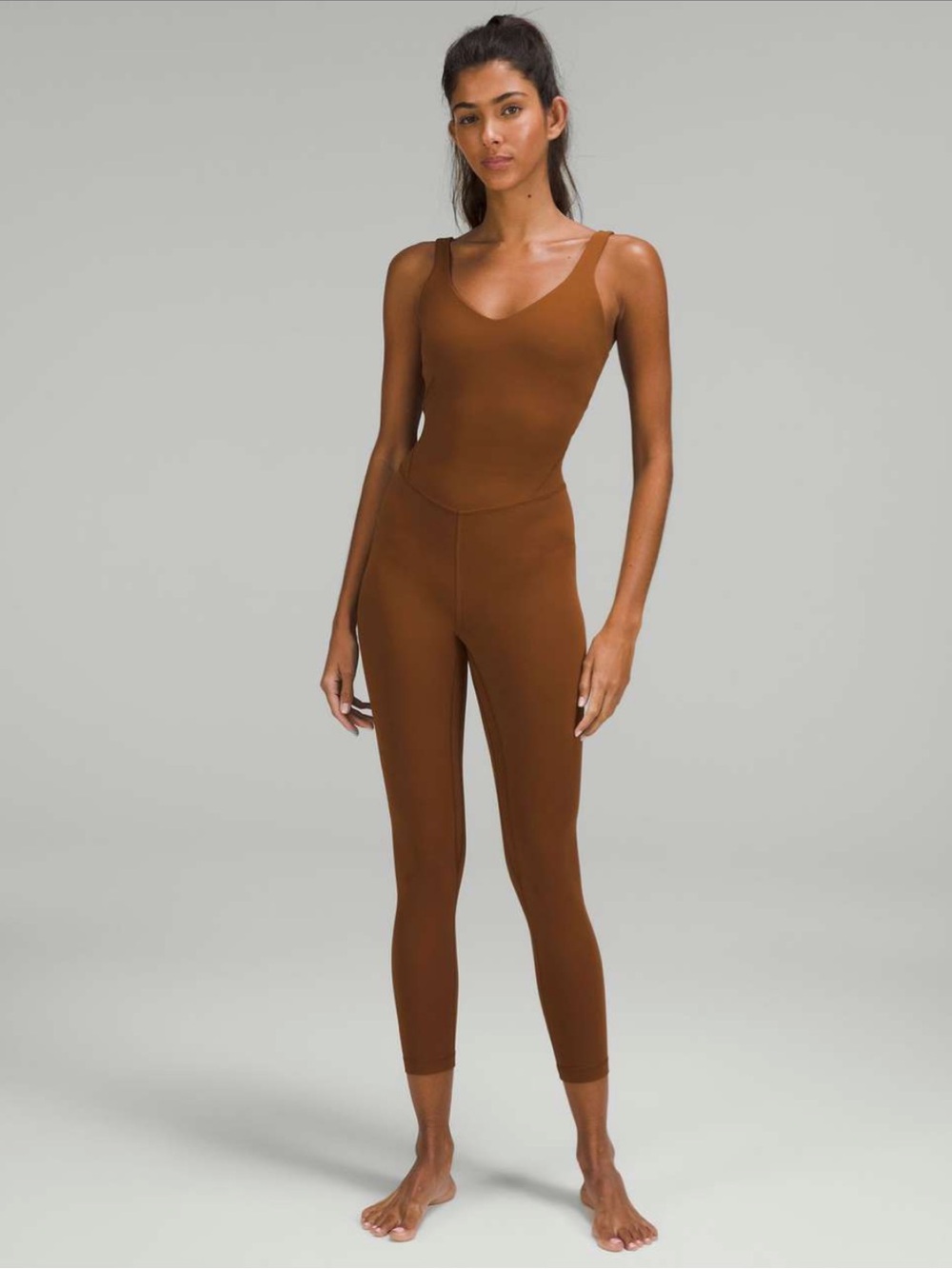 Lululemon Align Bodysuit 25” in Roasted Brown Size 6 yoga athletic loungewear - Picture 1 of 10